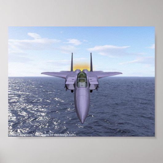 F-15 Fliegen über dem Pazifik Poster (Vorne)