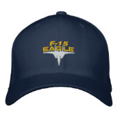 F-15 High Tech Eagle Golf Hat Bestickte Baseballkappe (Vorderseite)