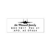 F-15 Mighty Eagle Jet Custom Rücksendeadresse Brie Gummistempel (Prägung)
