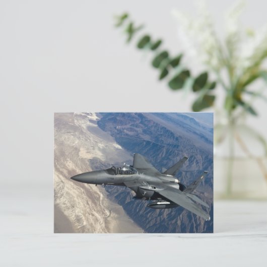 F-15 Strike Eagle Postkarte (Stehend Vorderseite)