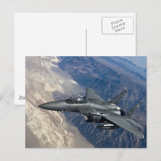 F-15 Strike Eagle Postkarte (Vorne/Hinten)