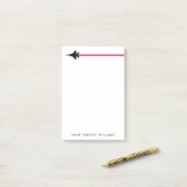 F-15 Stripter Jet Individuelle Name Notepad Post-it Klebezettel (Auf Schreibtisch)