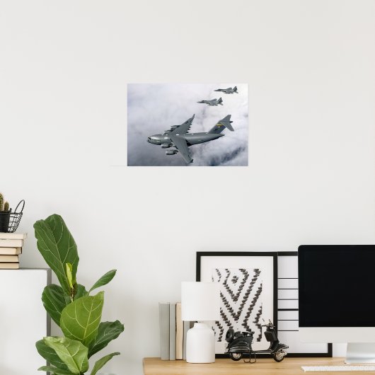 F-15B Adler begleiten den ersten auf Hawaii basier Poster (Heimbüro)