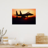 F-15C Adler Fighter Jet Poster (Küche)