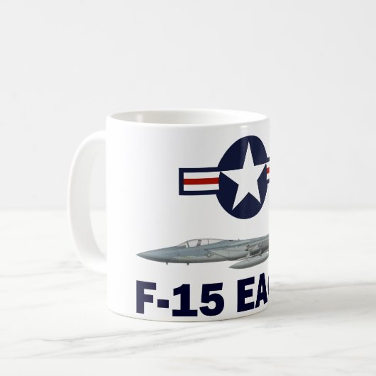 F-15C Eagle 94th Squadron fighter Kaffeetasse (Vorderseite Links)