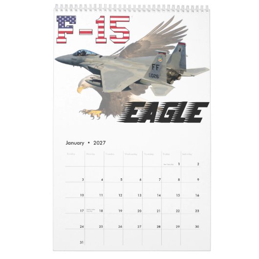 F-15C Eagle Kalender (Jan 2027)