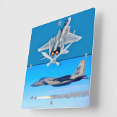 F-15C EGFL QUADRATISCHE WANDUHR (Winkel)