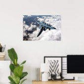 F-15C über Alaska-Poster Poster (Heimbüro)