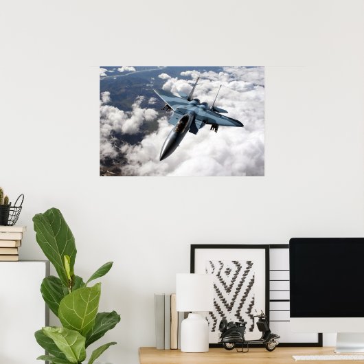 F-15C über Alaska-Poster Poster (Heimbüro)