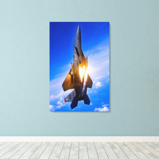 F-15E STRIKE EAGLE 24x36 Leinwanddruck (Insitu (Holzboden))