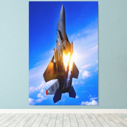 F-15E STRIKE EAGLE 32x48 Leinwanddruck (Insitu (Holzboden))
