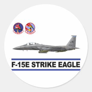 F-15E Strike Eagle 492. Kämpfer Squadron Runder Aufkleber