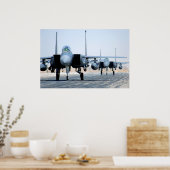 F-15E Strike Eagle Aircraft Poster (Küche)