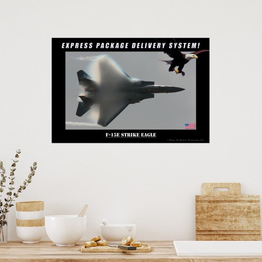 F-15E Strike Eagle Delivery Poster (Küche)
