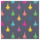 F-15E Strike Eagle Fighter Jets Muster Regenbogen Stoff (Nahaufnahme)