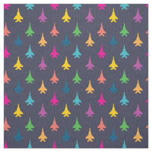 F-15E Strike Eagle Fighter Jets Muster Regenbogen Stoff