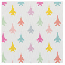 F-15E Strike Eagle Fighter Jets Pattern - Pastel