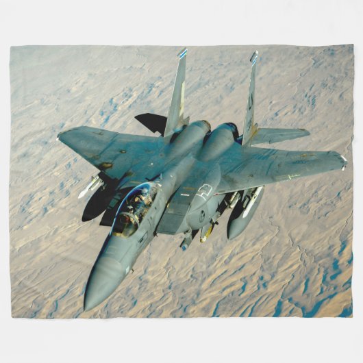 F-15E STRIKE EAGLE FLEECEDECKE (Vorderseite (Horizontal))