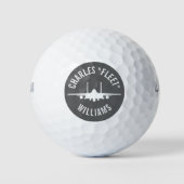 F-15E Strike Eagle Golf Ball Gray mit Individuelle (Vorderseite)