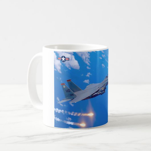 F-15E STRIKE EAGLE KAFFEETASSE (Vorderseite Links)