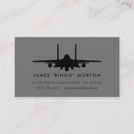 F-15E Strike Eagle Pilot Visitenkarte