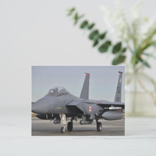 F-15E Strike Eagle Postkarte (Stehend Vorderseite)