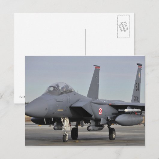 F-15E Strike Eagle Postkarte (Vorne/Hinten)