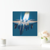 F-15E STRIKE EAGLE QUADRATISCHE WANDUHR (Zuhause)