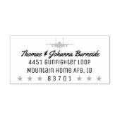 F-15E Strike Eagle Rücksendeadresse Briefmarke mit Gummistempel (Prägung)