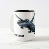 F-15E Strike Eagle Trinkbehälter Zweifarbige Tasse (Vorderseite Links)