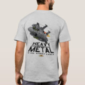 F-15W w/FU Hightech- Eagle - hellfarbig T-Shirt (Rückseite)
