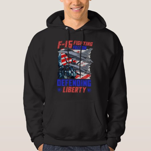 F 16 Airforce Jet Pilot Hoodie (Vorderseite)