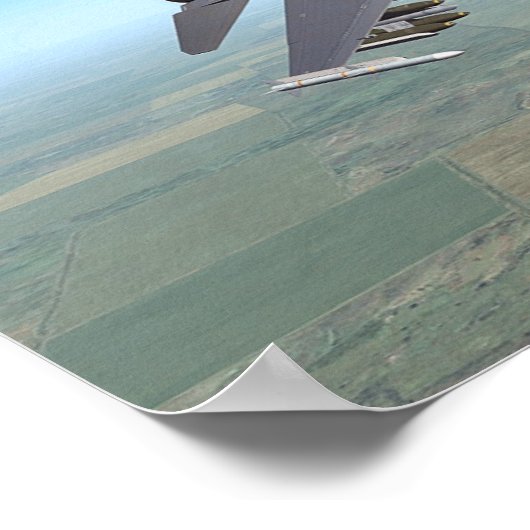 F-16 BEKÄMPFUNGSFALCON POSTER (Ecke)