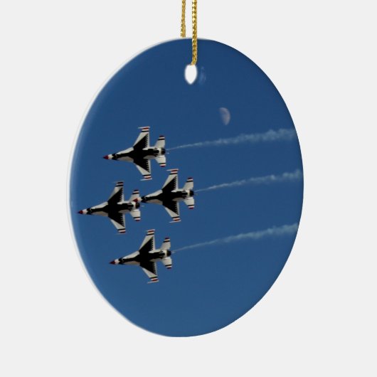 F-16 Donnervögel Diamantbildung Keramik Ornament (Rechts)