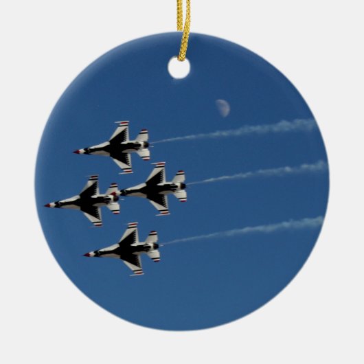 F-16 Donnervögel Diamantbildung Keramik Ornament (Vorne)