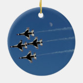 F-16 Donnervögel Diamantbildung Keramik Ornament (Hinten)
