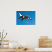 F-16 Falcon Firing Missile Poster (Küche)