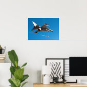 F-16 Falcon Firing Missile Poster (Heimbüro)
