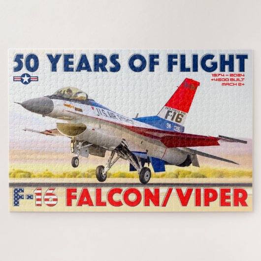 F-16 FALCON/VIPER - 50 JAHRE! (20 x 30 INCH) Puzzle (Horizontal)