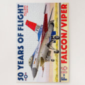 F-16 FALCON/VIPER - 50 JAHRE! (20 x 30 INCH) Puzzle (Vertikal)