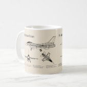 F-16 Falken bekämpfen - Flugzeugkonzepte SD Kaffeetasse (Vorderseite Links)