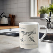 F-16 Falken bekämpfen - Flugzeugkonzepte SD Kaffeetasse