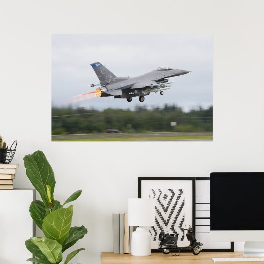 F-16 Falken bekämpfen Poster (Heimbüro)
