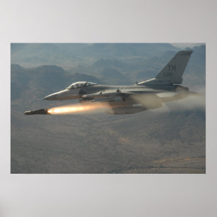 F-16 Falken bekämpfen Poster