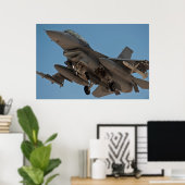 F-16 Falken bekämpfen Poster (Heimbüro)