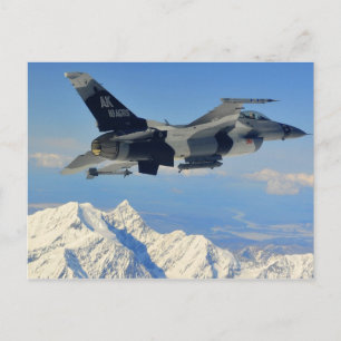F-16 Falken bekämpfen Postkarte