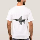 F-16 Falken, Kampfjet T-Shirt (Rückseite)