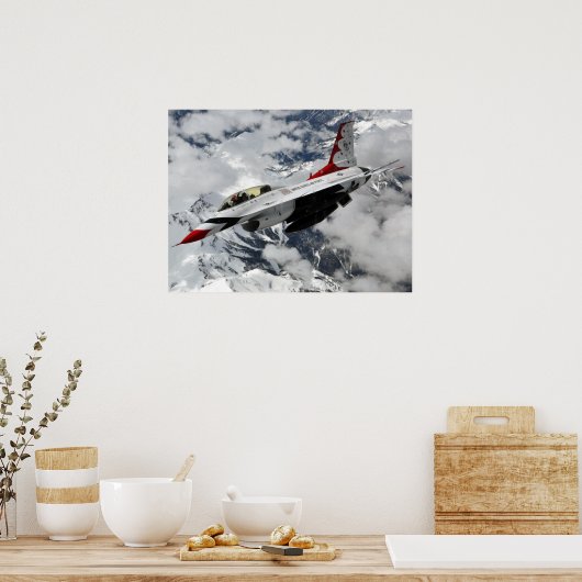 F-16 Falken-Thunderbird Poster (Küche)