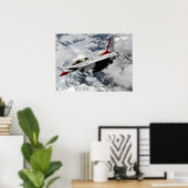 F-16 Falken-Thunderbird Poster (Heimbüro)