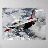 F-16 Falken-Thunderbird Poster (Vorne)